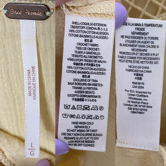 Free People On the Island Top Size Large - Picture 5 of 5